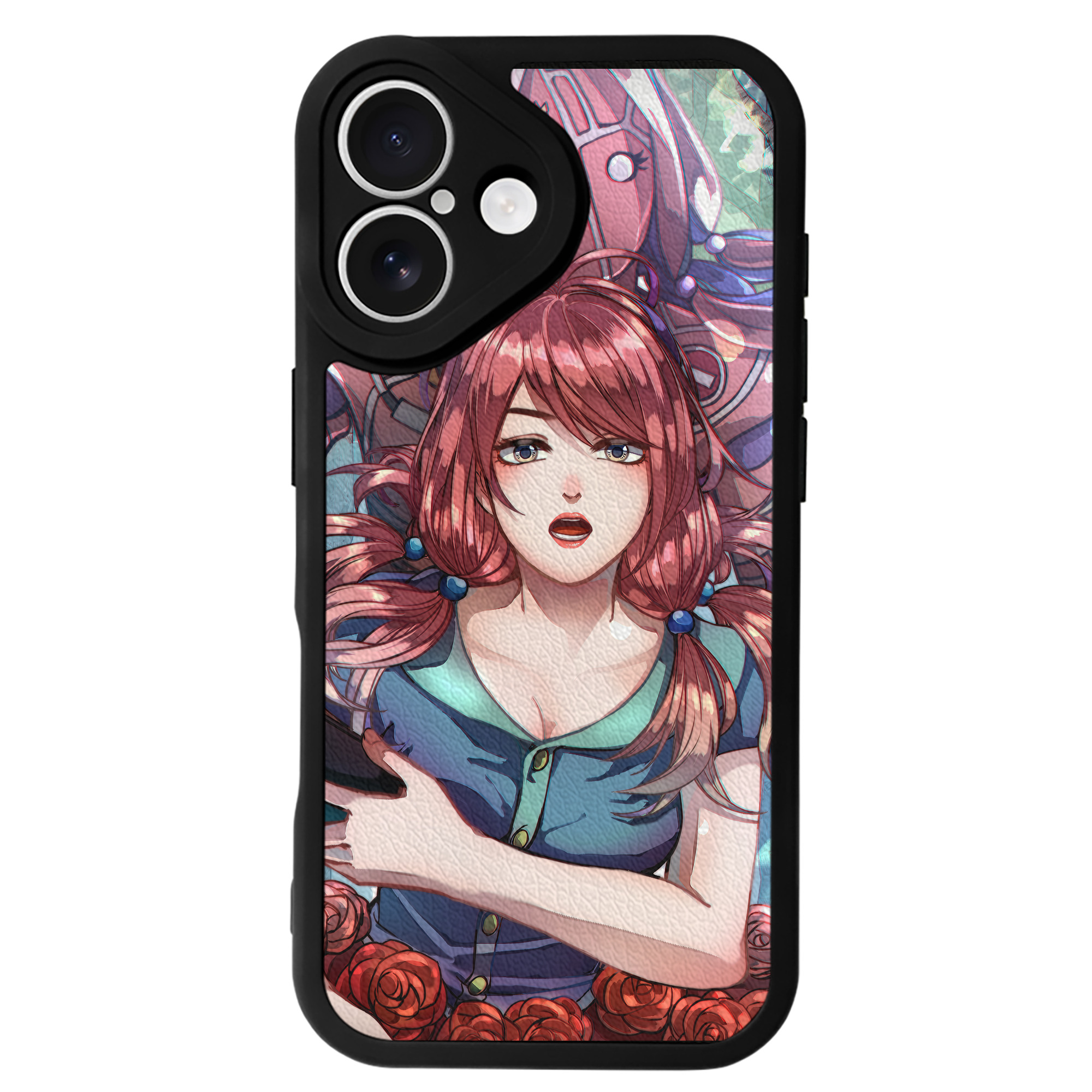 （画像用） ジョジョの奇妙な冒険 JoJo's Bizarre Adventure 【iPhone 16シリーズ対応】シリコンスマホケース（レザー調） 材質：シリコン